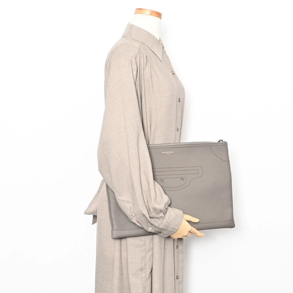 Balenciaga Clutch Bag Greige Gray - Picture 7 of 7